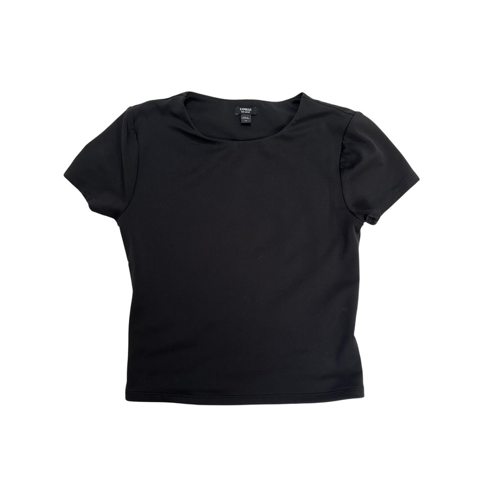 Express‎ Body Contour Black Short Sleeve Top Womens XS